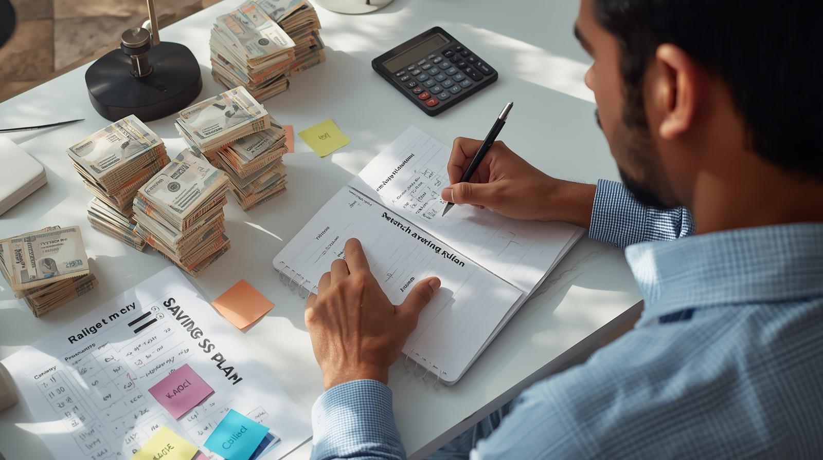 save money India salaried - action plan for saving 10000 per month